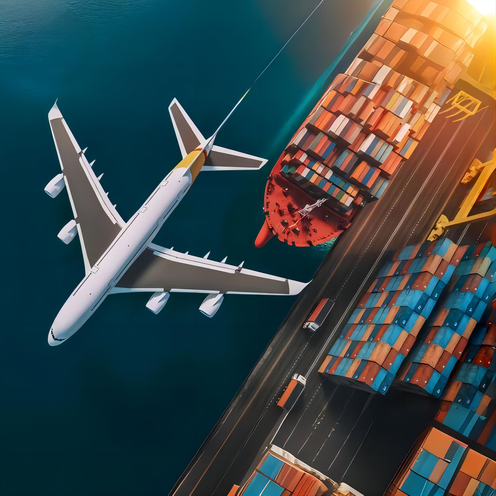 US Customs and Border Protection officer inspecting cargo from China