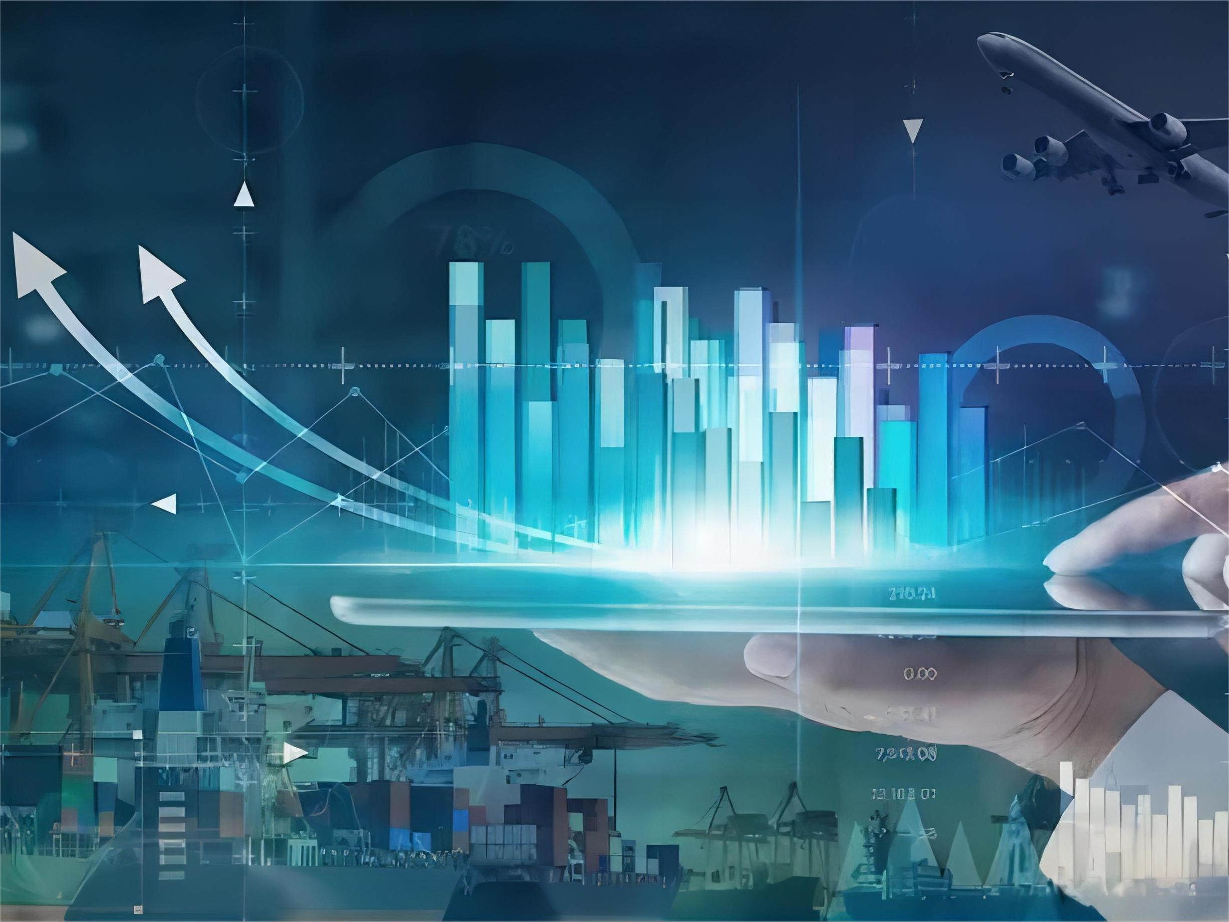 Logistics professional tracking a global shipment on a digital dashboard