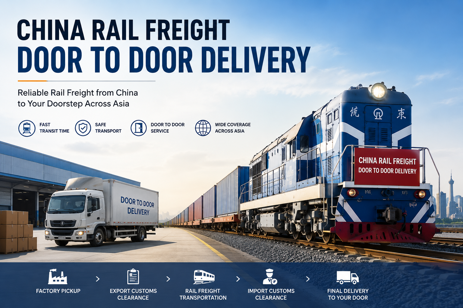 china rail freight door to door delivery