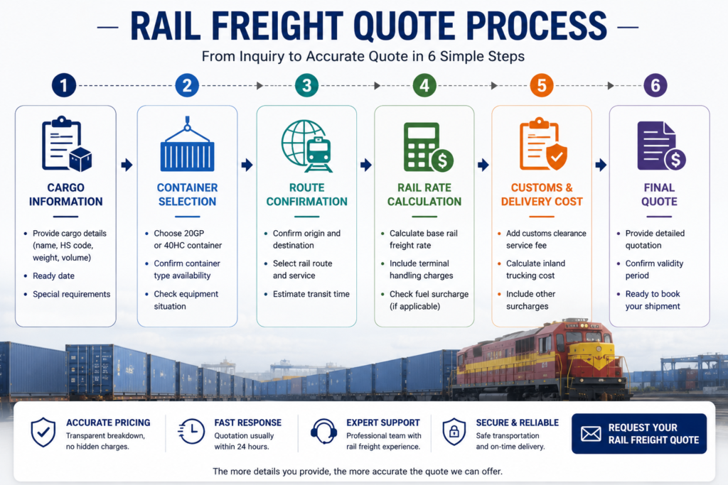 customs inspection delay rail shipment support