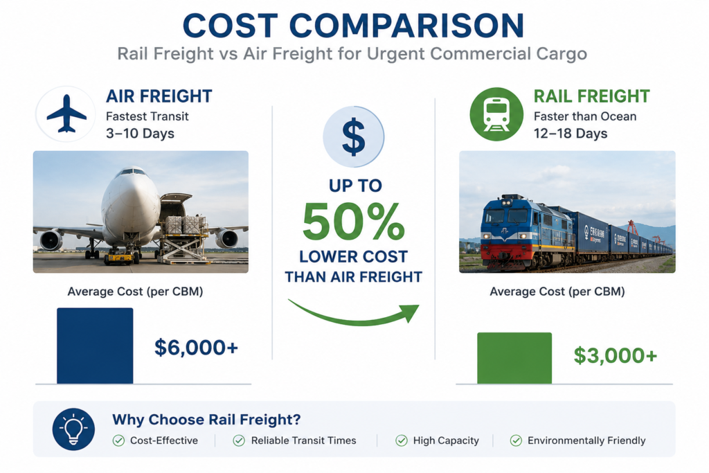 rail freight alternative when ocean shipping is delayed
