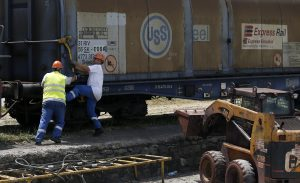 customs clearance before final road freight delivery
