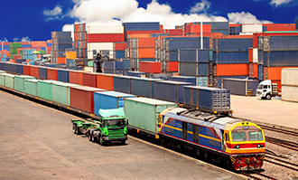 customs clearance before final road freight delivery