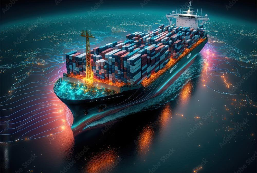 Logistics expert reviewing shipping documentation