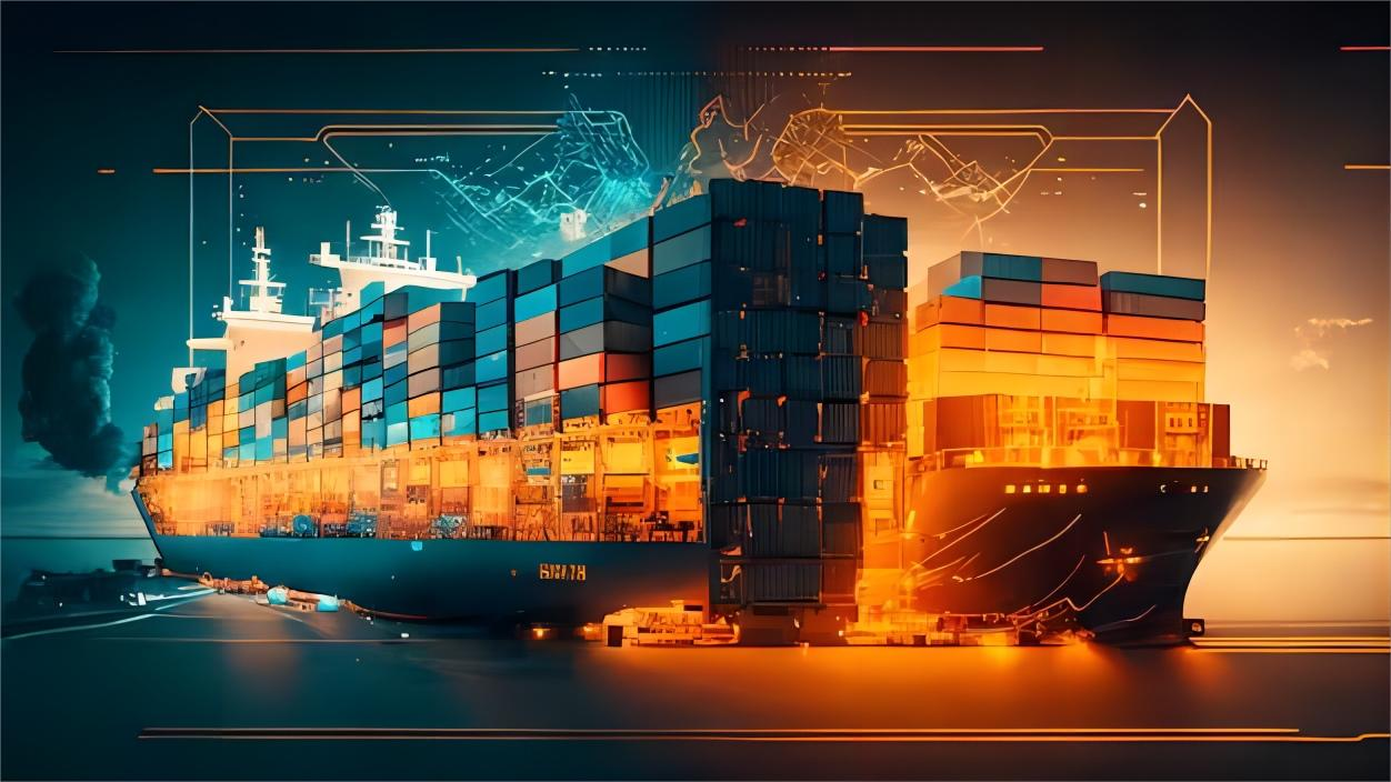 Logistics professional checking shipping documentation