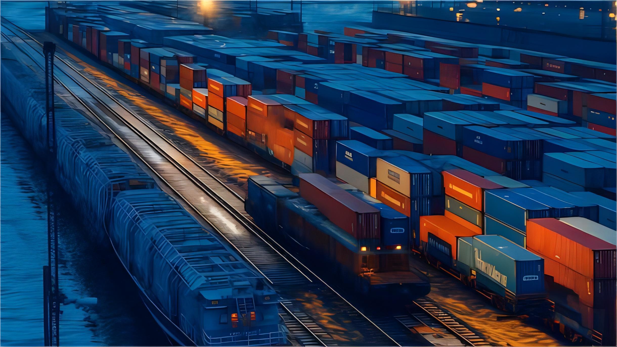 fcl railway container logistics from china