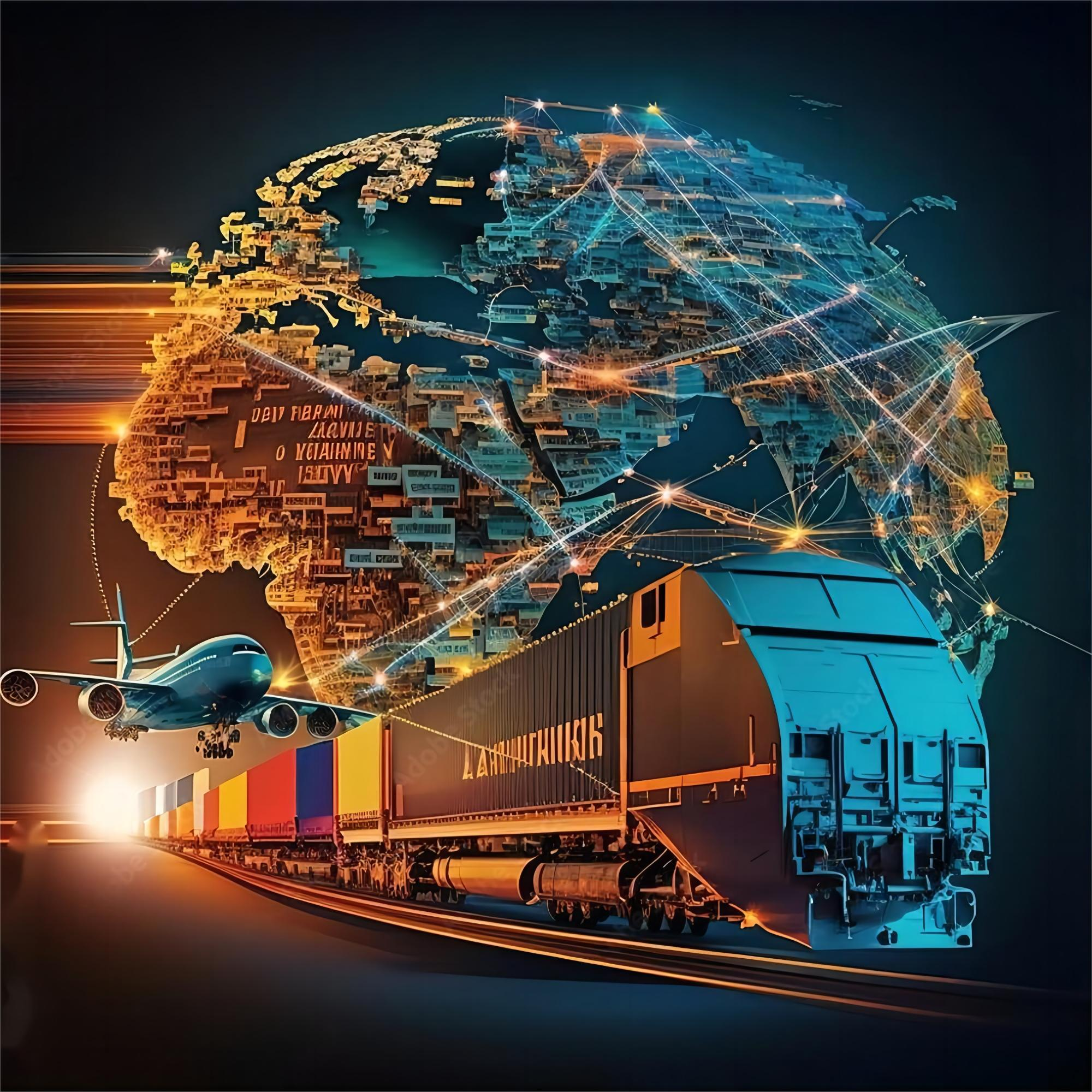 Logistics flow chart for international freight