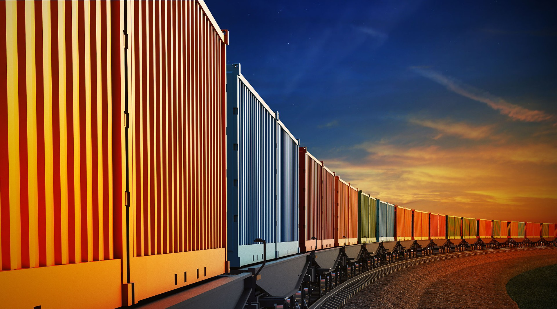 fcl railway container logistics from china